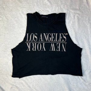 4 for $20. Brandy Melville New York Crop Top Crew Neckline
